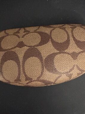 Coach Brown Signature Sunglasses Case